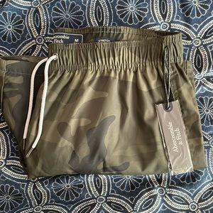 Abercrombie Camo Camouflage Swim Short Medium Stretch